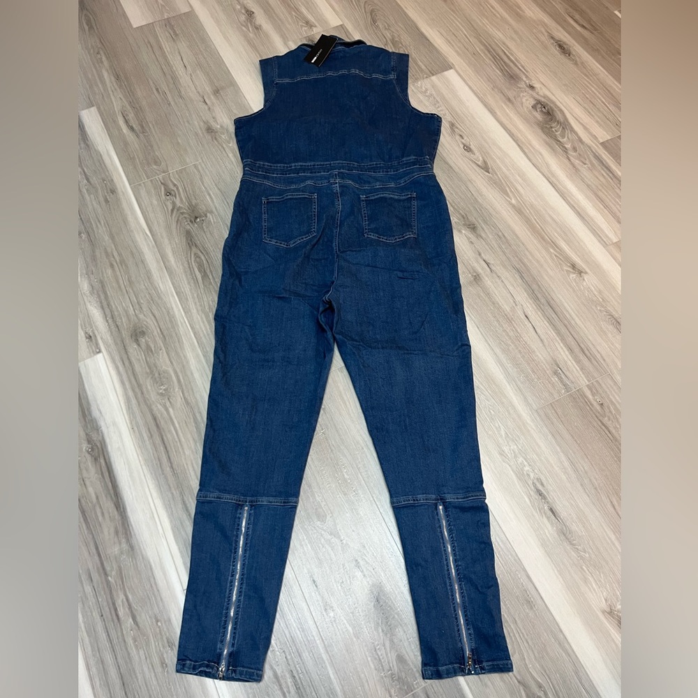 Denim zip up jumper - Picture 4 of 7